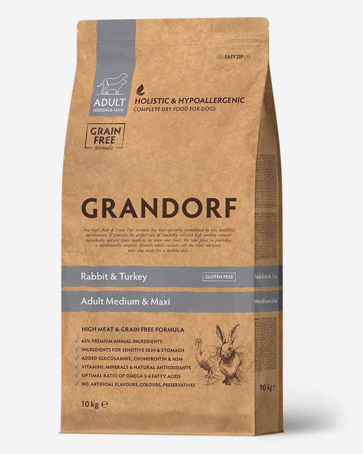 Grandorf Adult - Rabbit Turkey and Grain Free - 10kg