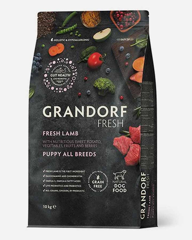 Grandorf Fresh Puppy All Breeds - Fresh Lamb & Grain Free - 10kg