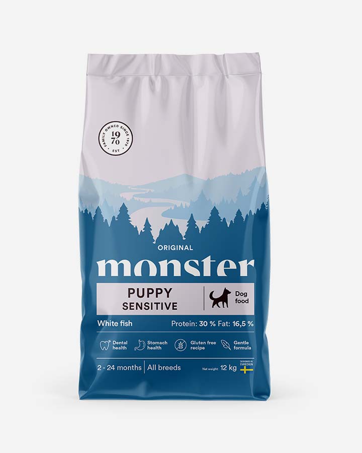 Monster Original Puppy Sensitive - White Fish - 12 kg