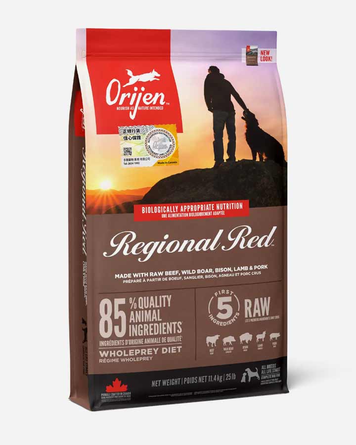 Orijen Regional Red dog food - 11.4kg