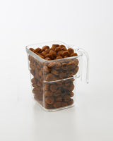 Measuring cup with pet food