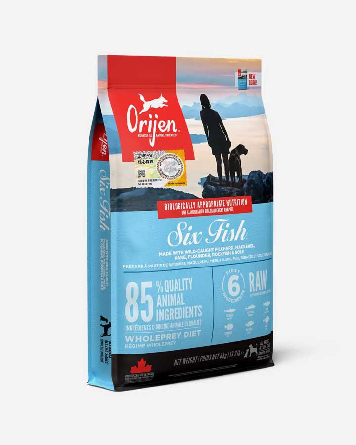 Orijen Six Fish dog food - 6kg