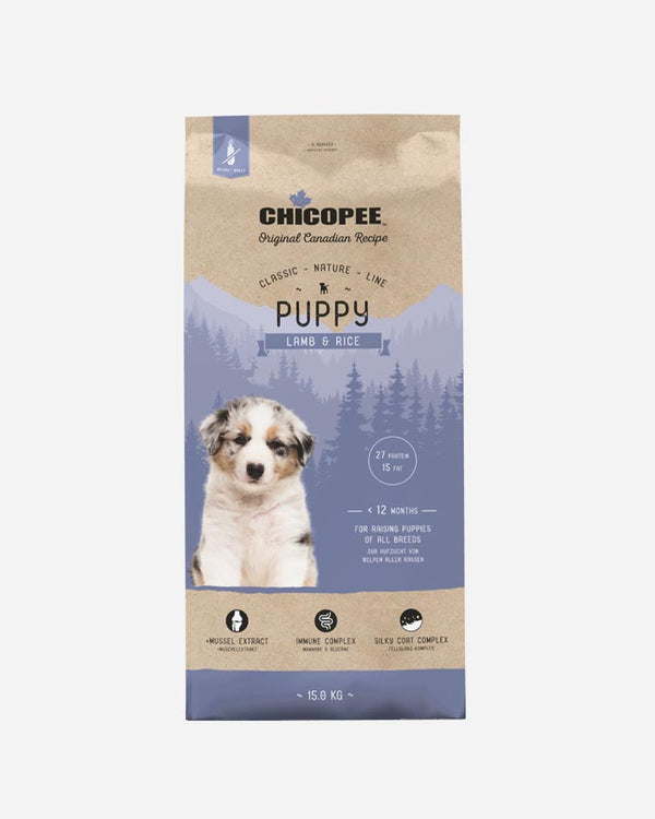 Chicopee Classic Nature Line Puppy – Lamm &amp; Reis – 15 kg