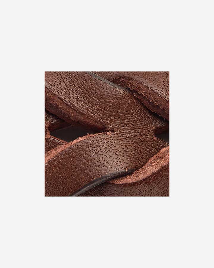 Braided Leather - MiaCara Bergamo Dog Lead - Brown