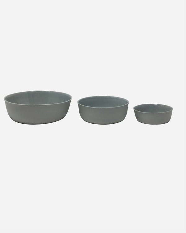 Food & Water Bowl - Line Rønnest Ceramics - Grey