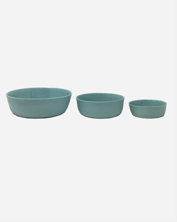 Food & Water Bowl - Line Rønnest Ceramics - Turquoise - All sizes