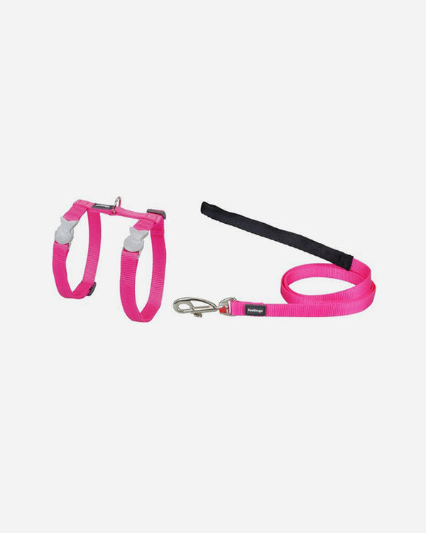 Red Dingo Cat Harness & Leash - Pink