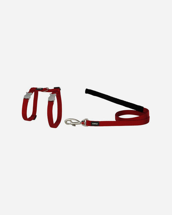 Red Dingo Cat Harness & Leash - Red