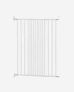 DogSpace Charlie - Extra tall expanding dog gate 103 cm - White - Screw Mounted