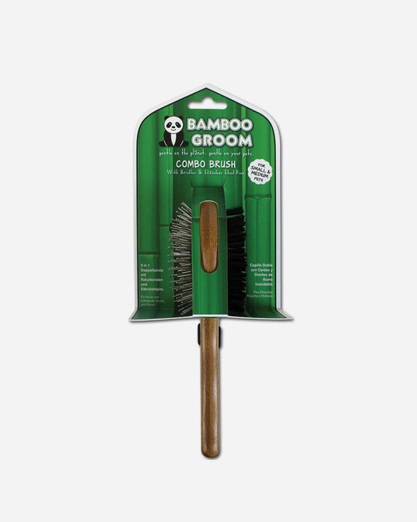 Bamboo Groom 2in1 Combo Brush - Small/Medium