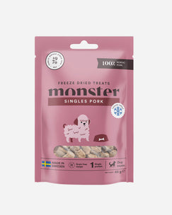 Monster Freeze Dried Dog Treats - Singles Pork