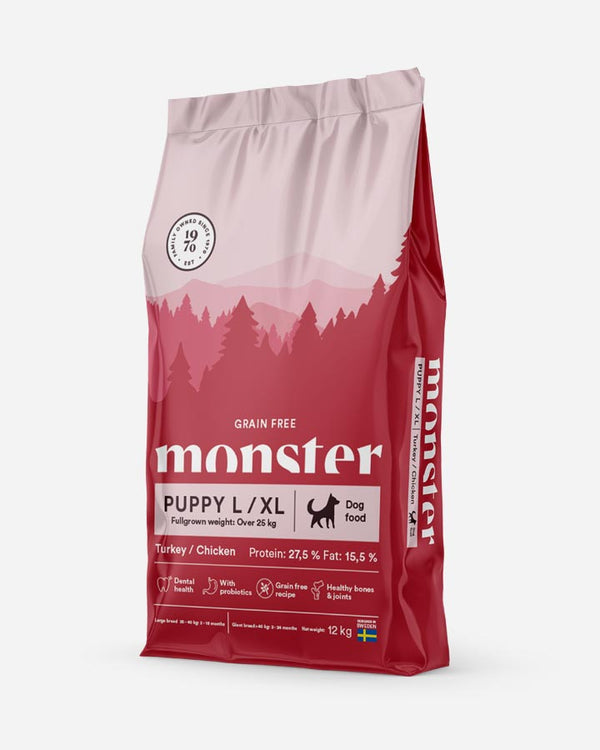 Monster Grain Free Puppy Food L/XL 12kg