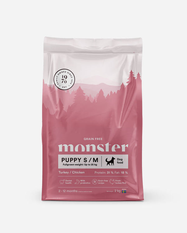 Monster Grainfree Puppy Food Small and Medium Breed  2kg