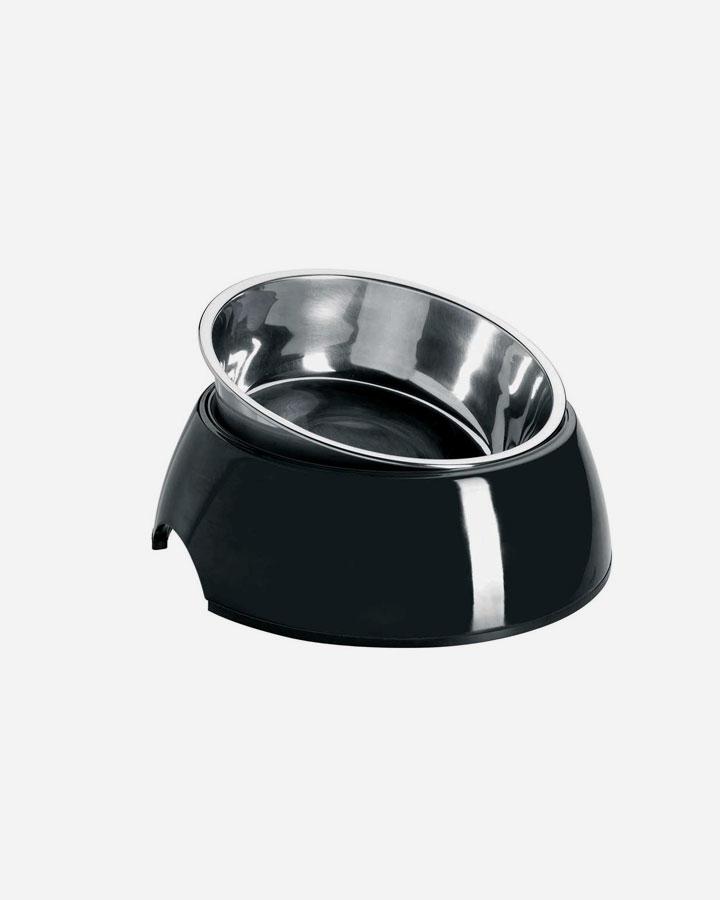 Hunter Melamine Dog Bowl - Black - Petlux