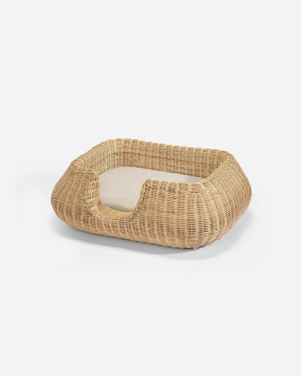 MiaCara Mio - Wicker Dog Basket - Natural - Small