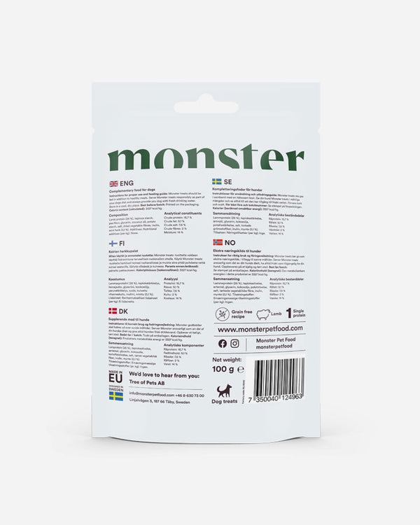 Monster Dog Treats - Lamb & Mint - PetLux