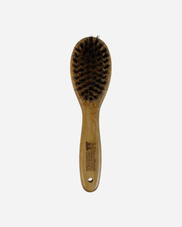 Bamboo Groom Oval Brush with Boar Bristles - Large
