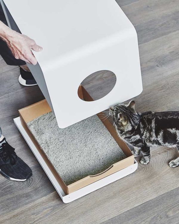 Cat Litter Box - Sito (White) - Petlux