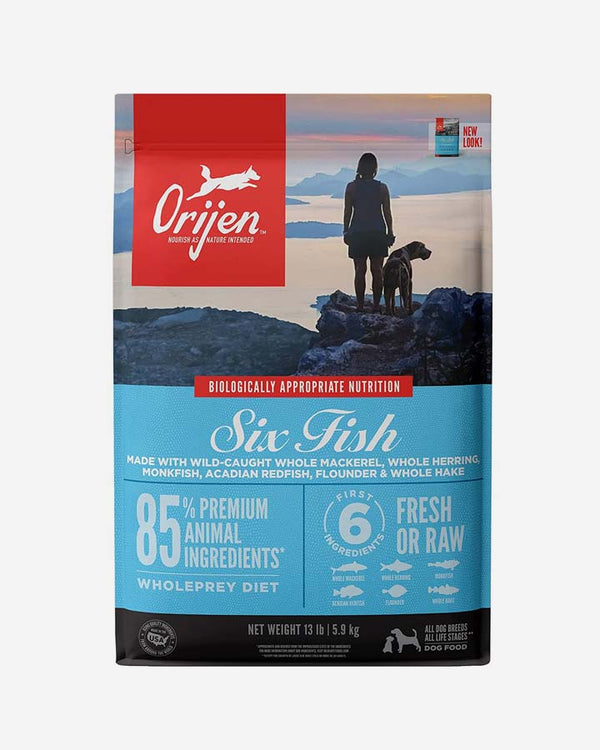 Orijen Six Fish Dog Food - 6kg - Petlux