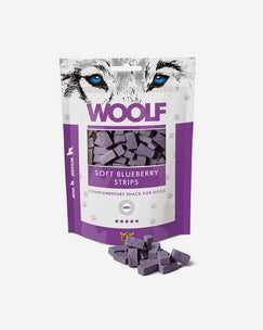 Woolf Soft Blueberry Strips - Dog Snacks - Petlux