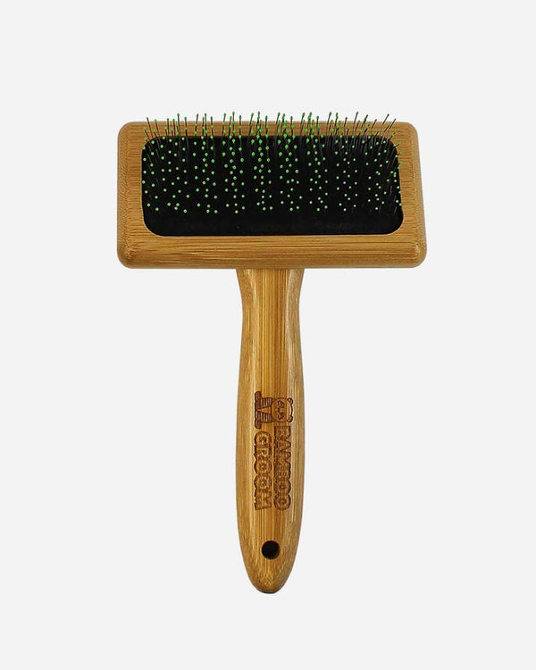Bamboo Groom Soft Slicker Brush - Medium