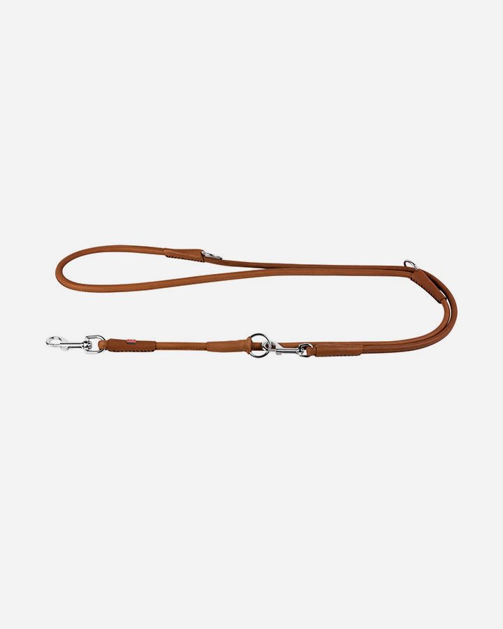 Waudog Soft Round-Stitched Leather Training Leash 